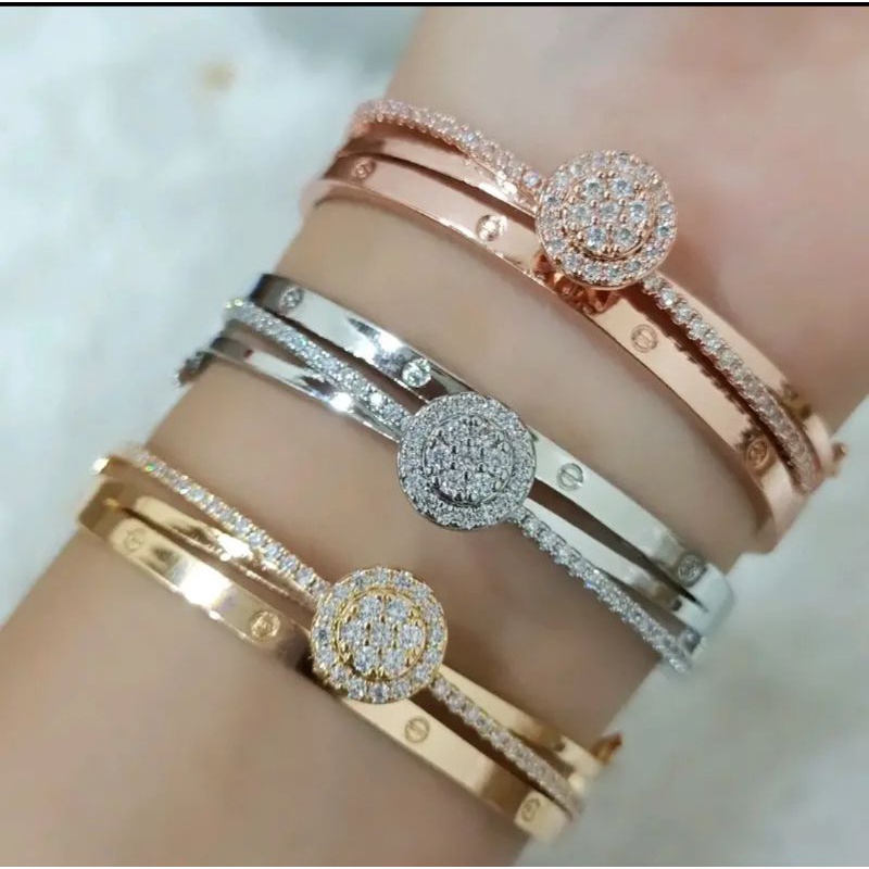 Gelang Bangle (Vier) High Quality Replika Berlian (Diamond)