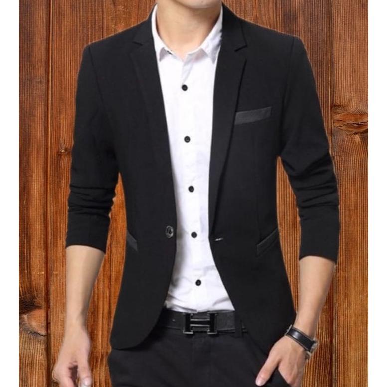 JAS RESMI JAS FORMAL JAS NIKAH BLAZER PRIA BLACK TWIST