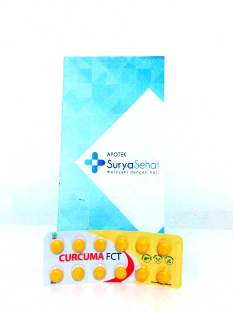 Curcuma FCT Tablet 1 strip isi 12 tablet
