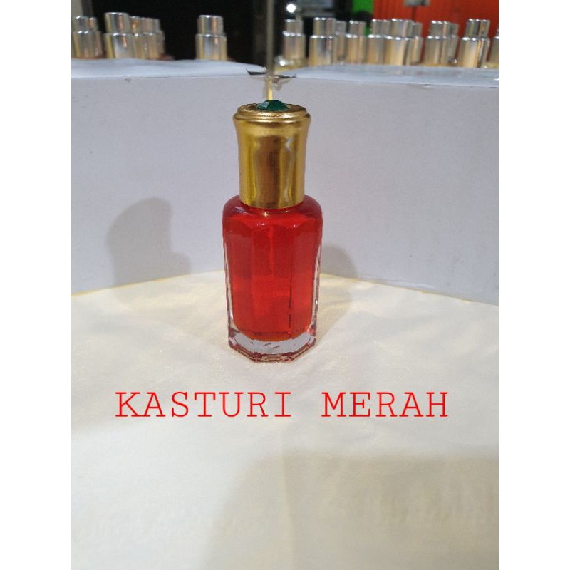 Kasturi merah 12ml parfum asli bibit minyak wangi murni