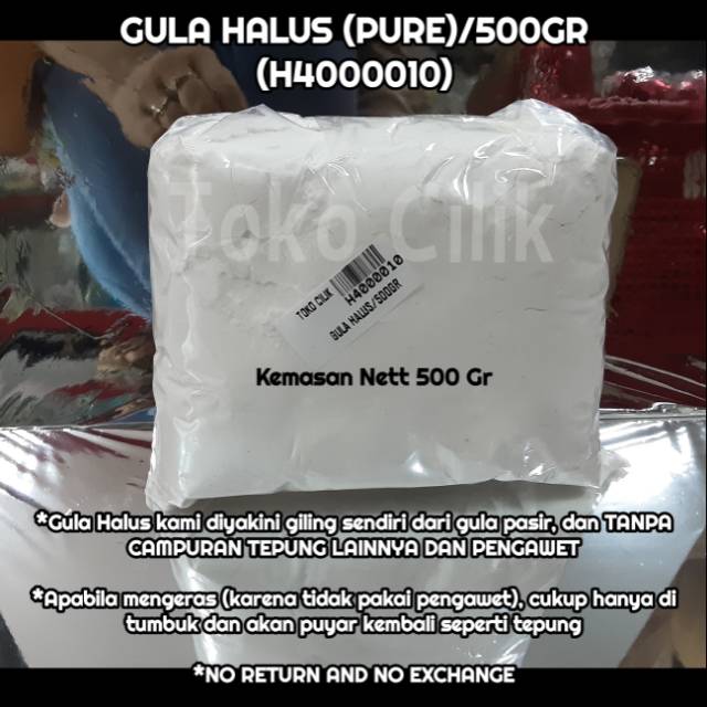 

Gula halus 500gr sugar tepung flour bahan kue cake donat cookies