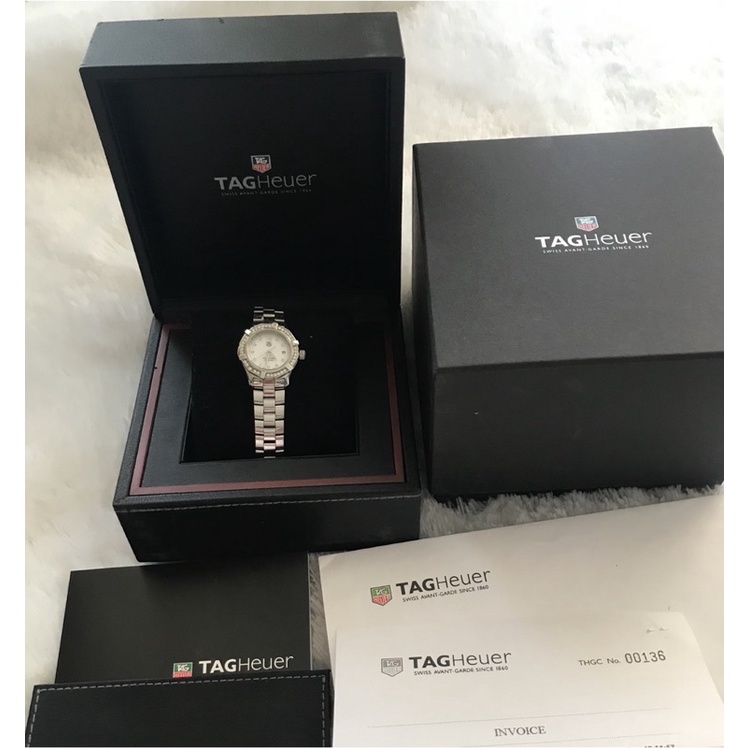 TAG HEUER  AQUARACER  SS WHITE DIAMOND LADIES WATCH
