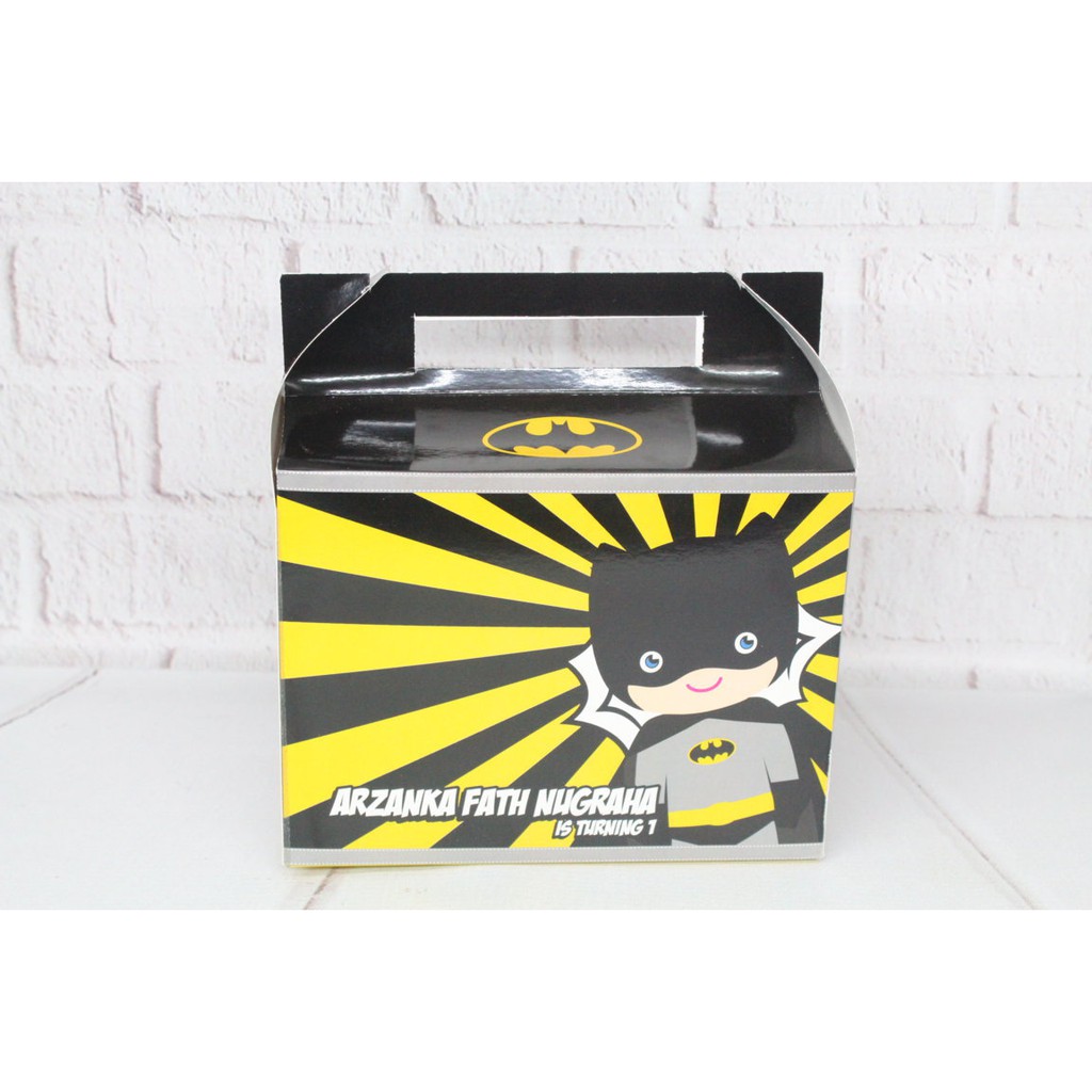 

snack box batman / box snack batman / box untuk snack custom