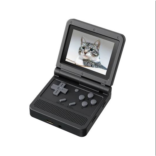 POWKIDDY V90 Retro Flip Handheld Game Console Compact 3.0 Inch IPS Dual Speaker