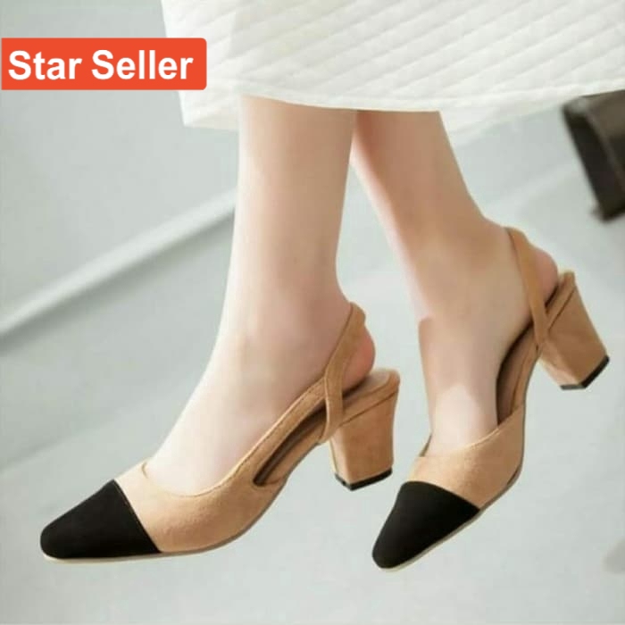 HEELS STRAPPY WANITA SANDAL PESTA UNDANGAN SANTAI CEWEK EMORY HIIL MURAH MODEL IMPORT GC BRUKAT MIKA