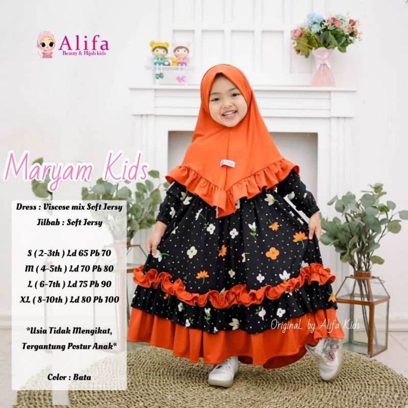 MARYAM KIDS / GAMIS SET SYARI BY ALIFA