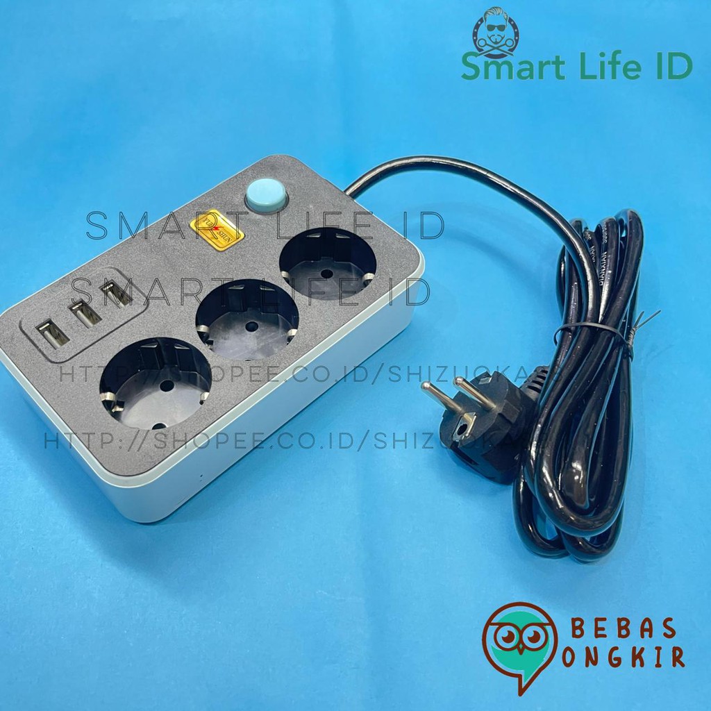 Stop Kontak Colokan Multiguna Multifungsi Kabel Power Socket High Quality 2 3 6 USB PORT