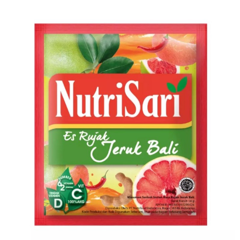 NutriSari Es Rujak Jeruk Bali 10 x 14 Gr