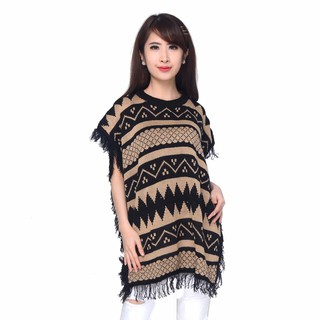 ELZA - Sweater Rajut Sweter Leher Tinggi Knit Switer