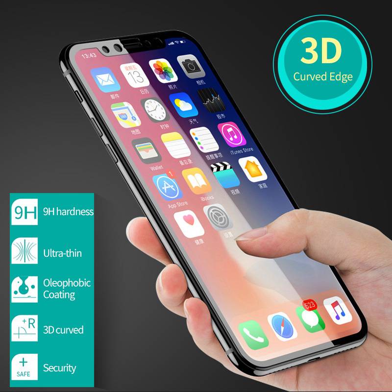 Anti Blue Ray 3D Curved 0.2mm Matte Tempered Glass  For iPhone 11 12 Pro Max Mini  7 8 Plus X XS Max XR SE 2020 Full Cover Frosted Screen Protector