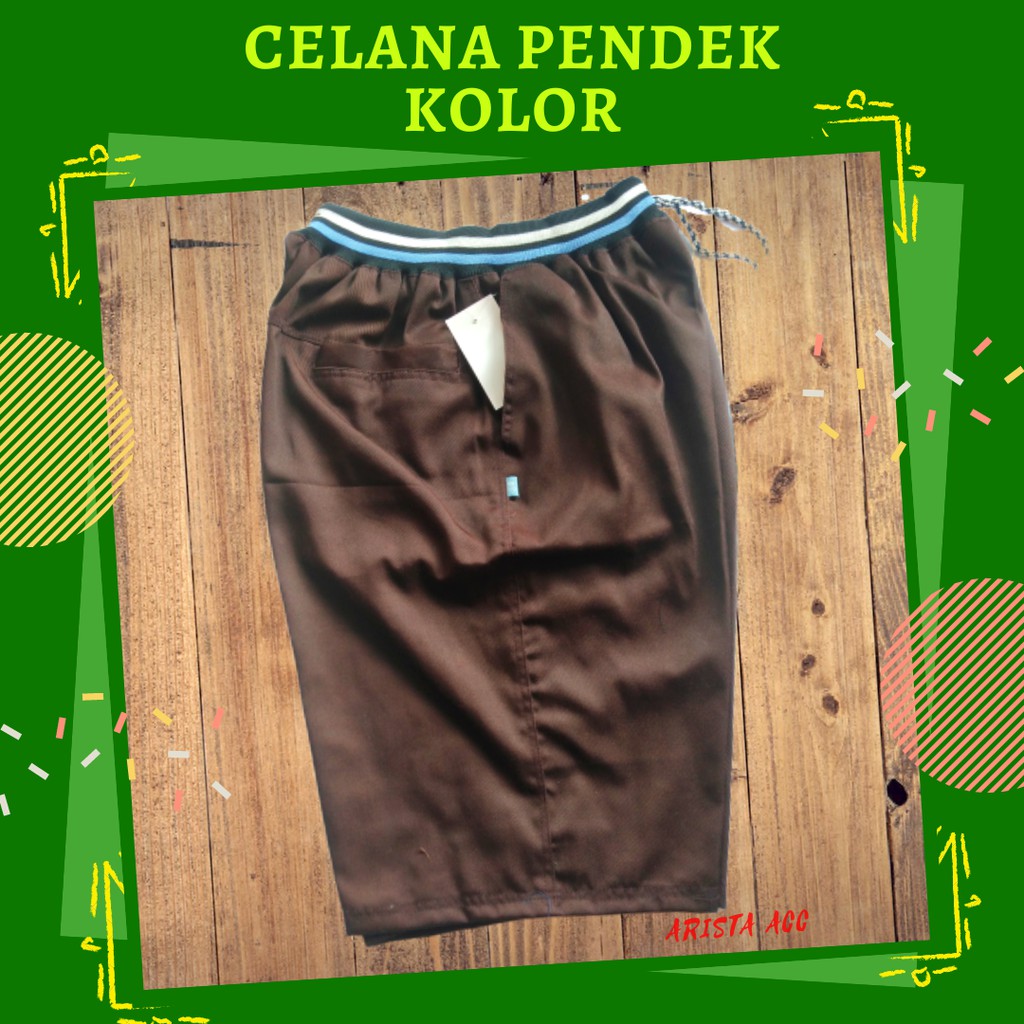 Celana Pendek Pria kolor Polos Santai Kualitas Distro