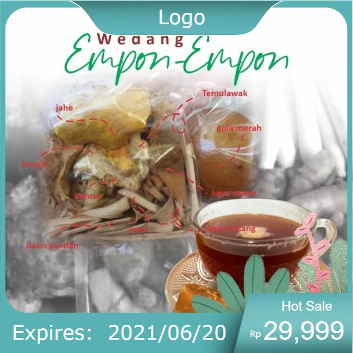 

Jual Wedang Empon Empon Komplit Rempah Asli Berkhasiat (ISI 10 BUNGKUS)