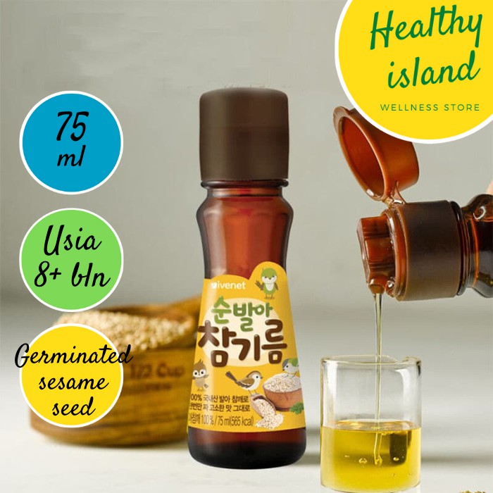 Minyak Sesame untuk Bayi 8+ Bulan Premium Ivenet Germinated Sesame Oil