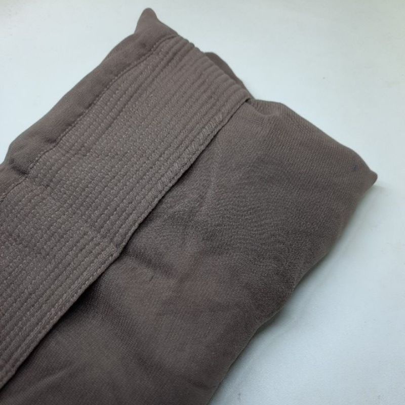 SALE Hijab Khimar livia alifa 2 layer oval / Jilbab 2 layer-Standar Cappucino