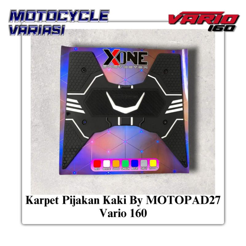 MOTOPAD27 Karpet Vario 160 Karpet Pijakan Kaki Vario 160 Bordes Vario 160