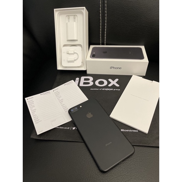 Iphone 7 plus 128GB ex iBox fullset 100% BODY MULUS