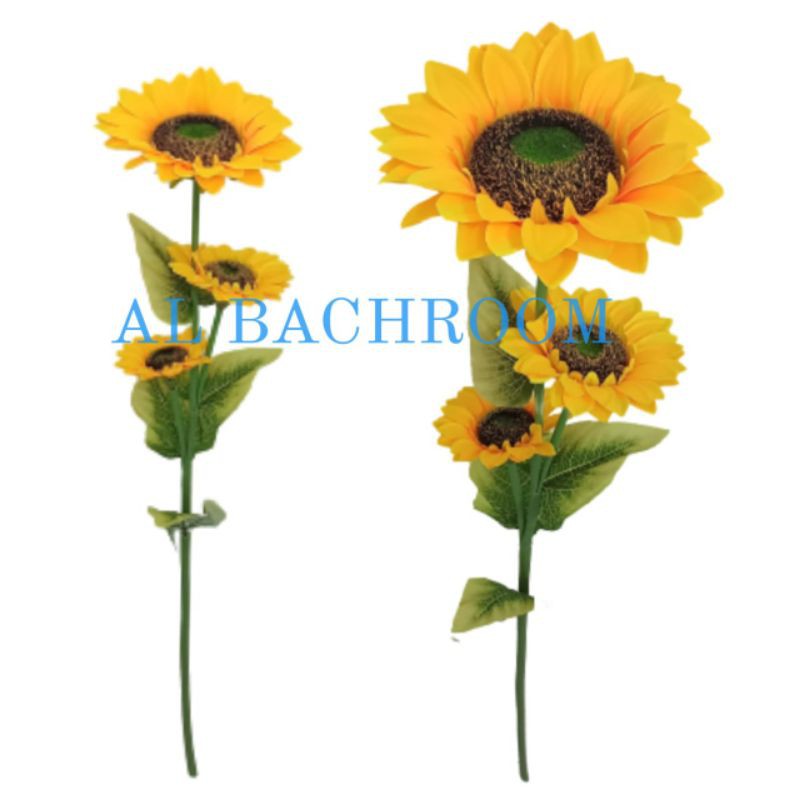 POHON BUNGA MATAHARI 100CM 3 &amp; 5 KUNTUM B8179 TANAMAN ARTIFICIAL SUN FLOWER DEKORASI RUMAH
