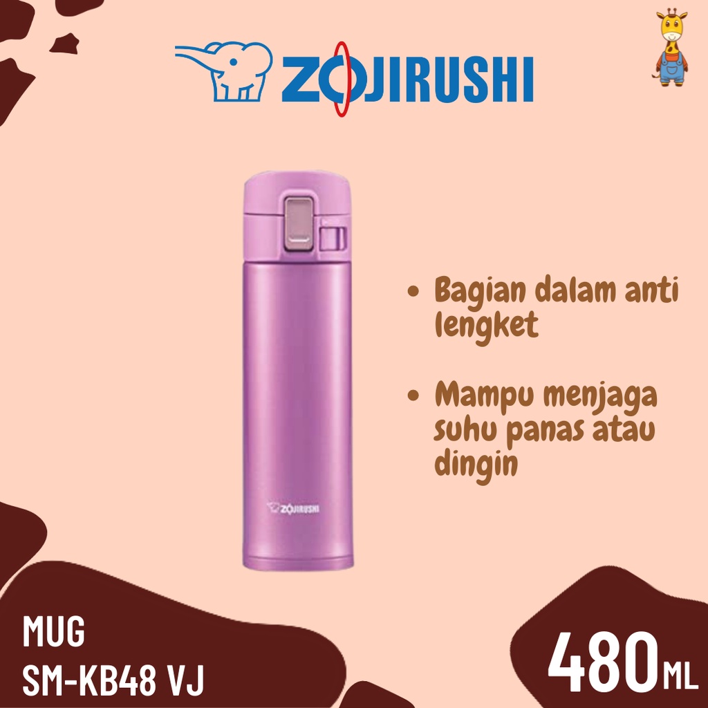 Zojirushi Mug SM KB48 VJ - Vacuum Mug Botol Minum Tumbler