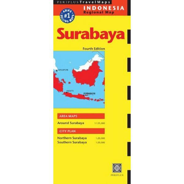 Surabaya Fourth Edition (Periplus Travel Maps) - 9780794607289 - Buku Ori Periplus