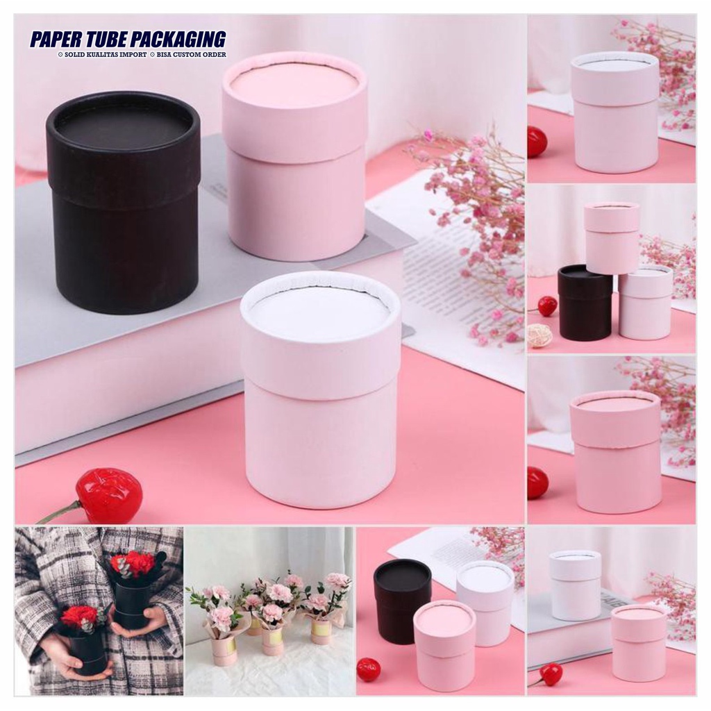 

PACKAGING PAPER TUBE BUKET BUNGA CUSTOM DESIGN