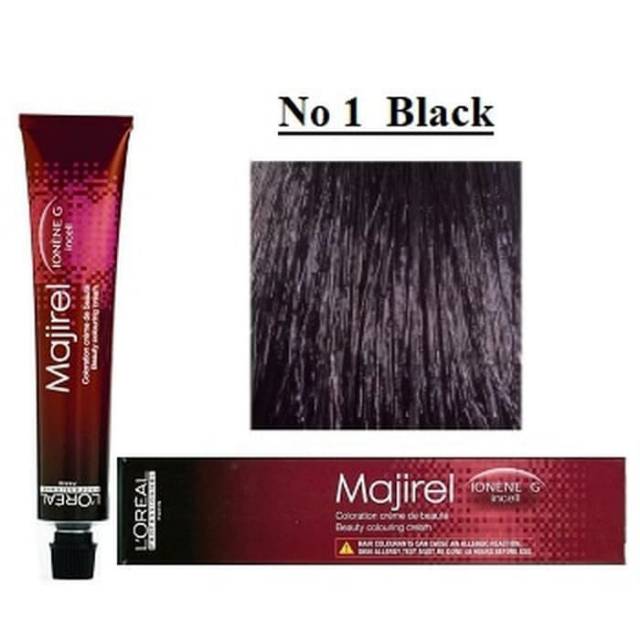 50 ML L'Oreal Majirel No 1 Black / Cat Rambut L'oreal / Majirel L'Oreal / Cat Rambut Loreal