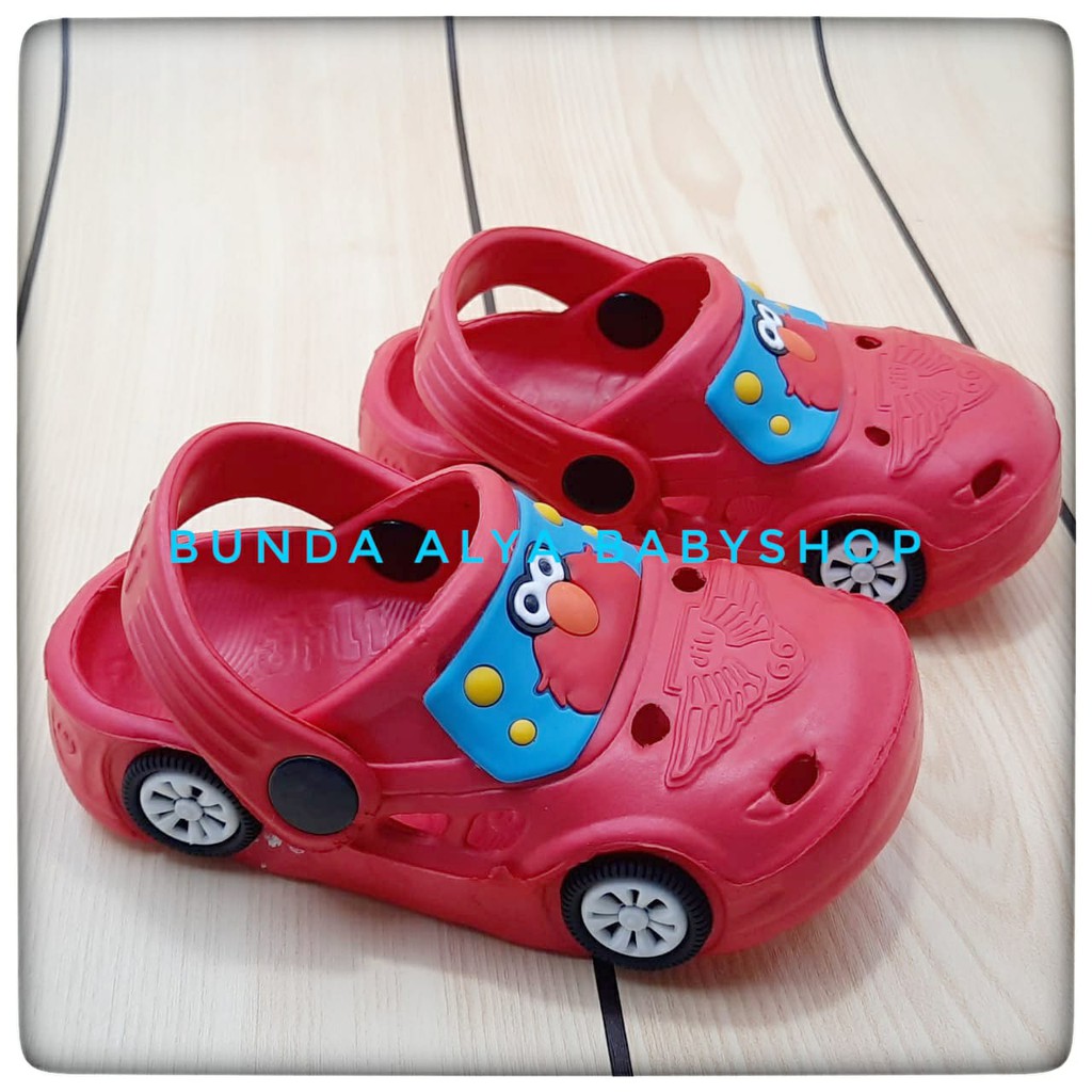 Sendal Anak Laki Laki Usia 1 2 Tahun Karet Anti Licin MERAH Size 20 - 24 - Sepatu Sandal Anak Cowok Motif Kartun Karet Anti LIcin Sendal Sehari Hari