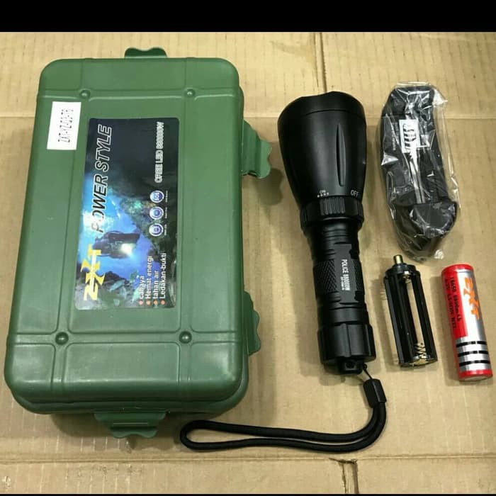 senter selam diving cas terbaru tahan lama cahaya putih