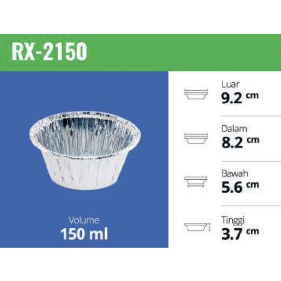 Aluminium Tray / RX 2150 / Aluminium Cup