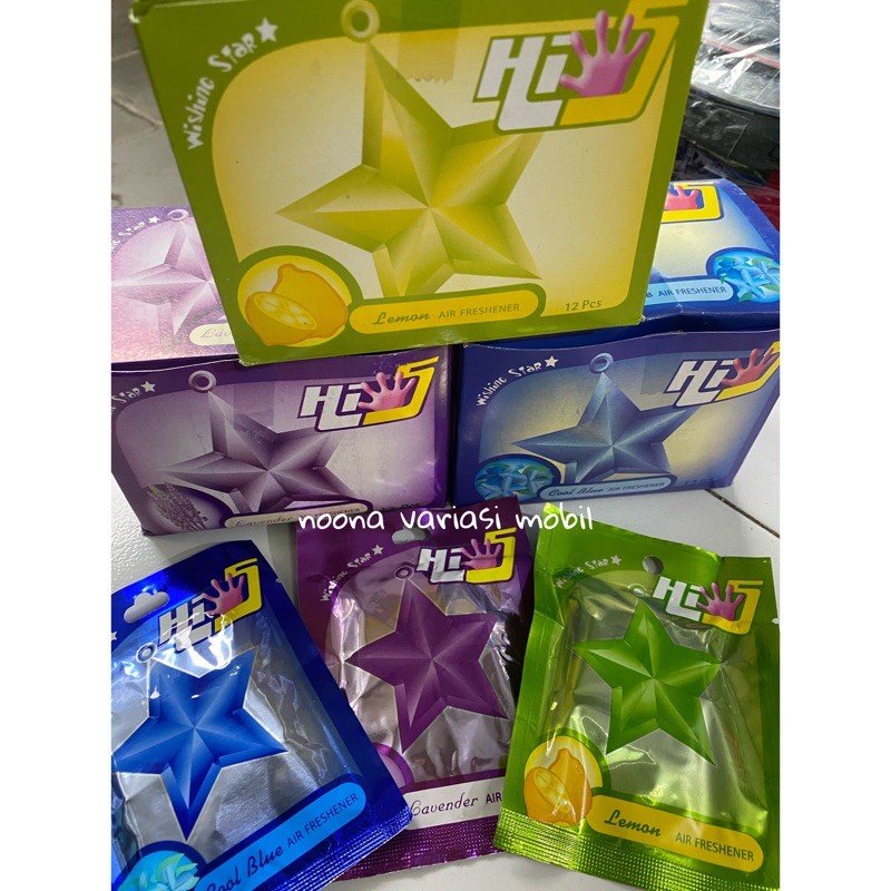 Parfum mobil hi5 pewangi pengharum mobil hi five lemon cool blue lavender