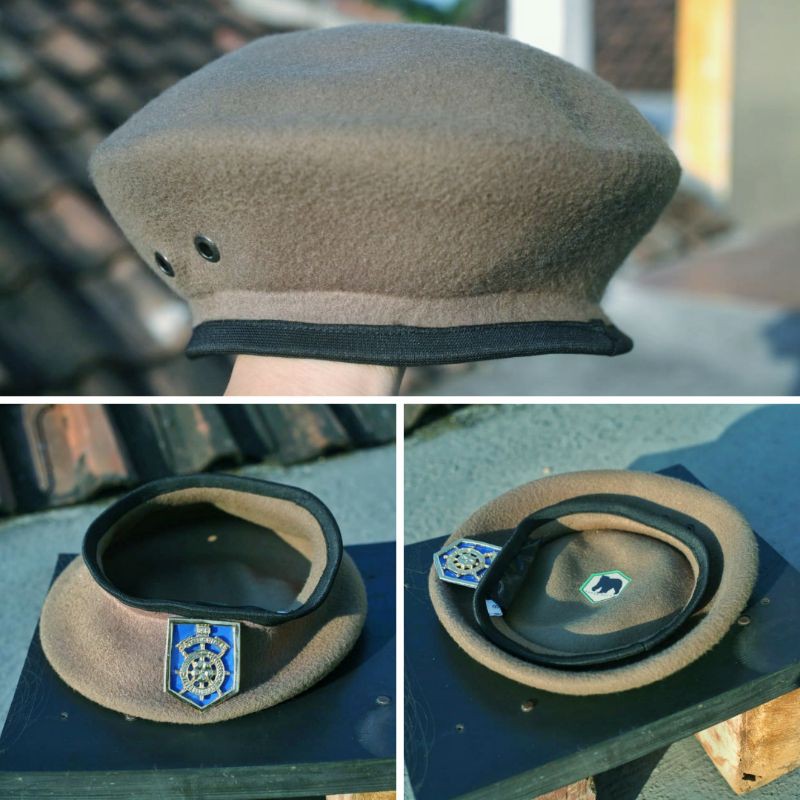 TOPI BARET SATPOL PP + EMBLEM