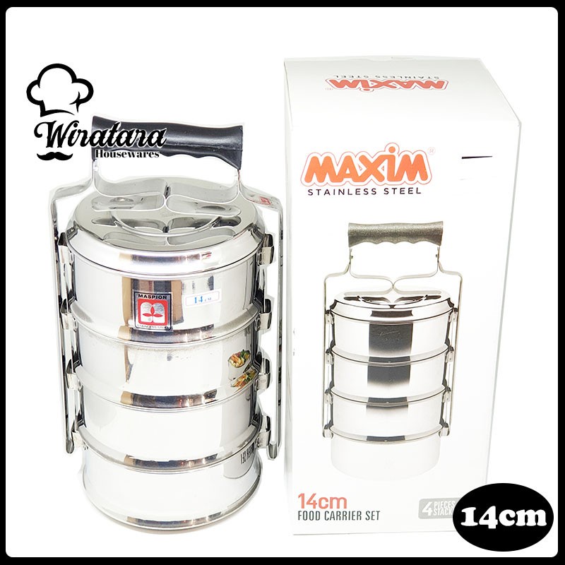 MASPION Rantangan 14 cm 4 Susun 14/4 SS - R414 - Stainless