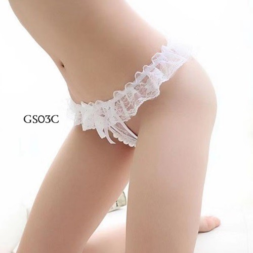 [LIMITED STOCK] CELANA DALAM WANITA SEXY G STRING SEXY PUTIH GS03C