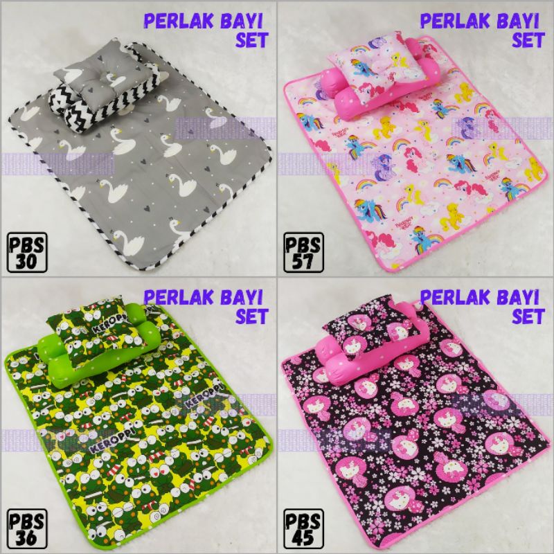 perlak bayi set bantal plus guling waterptoof