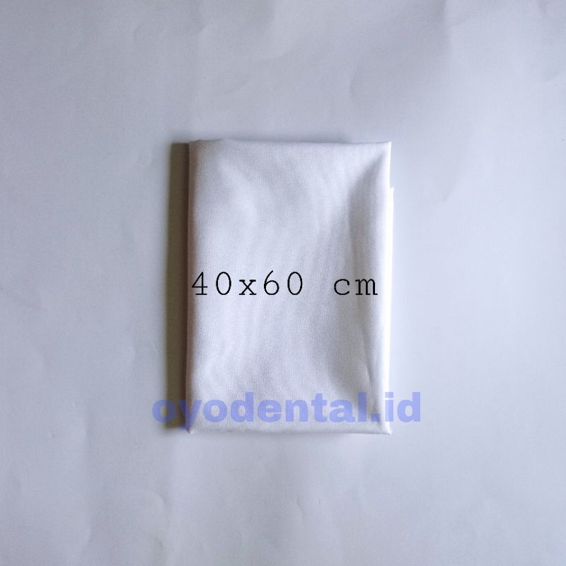 Kain katun alas praktikum / taplak meja putih