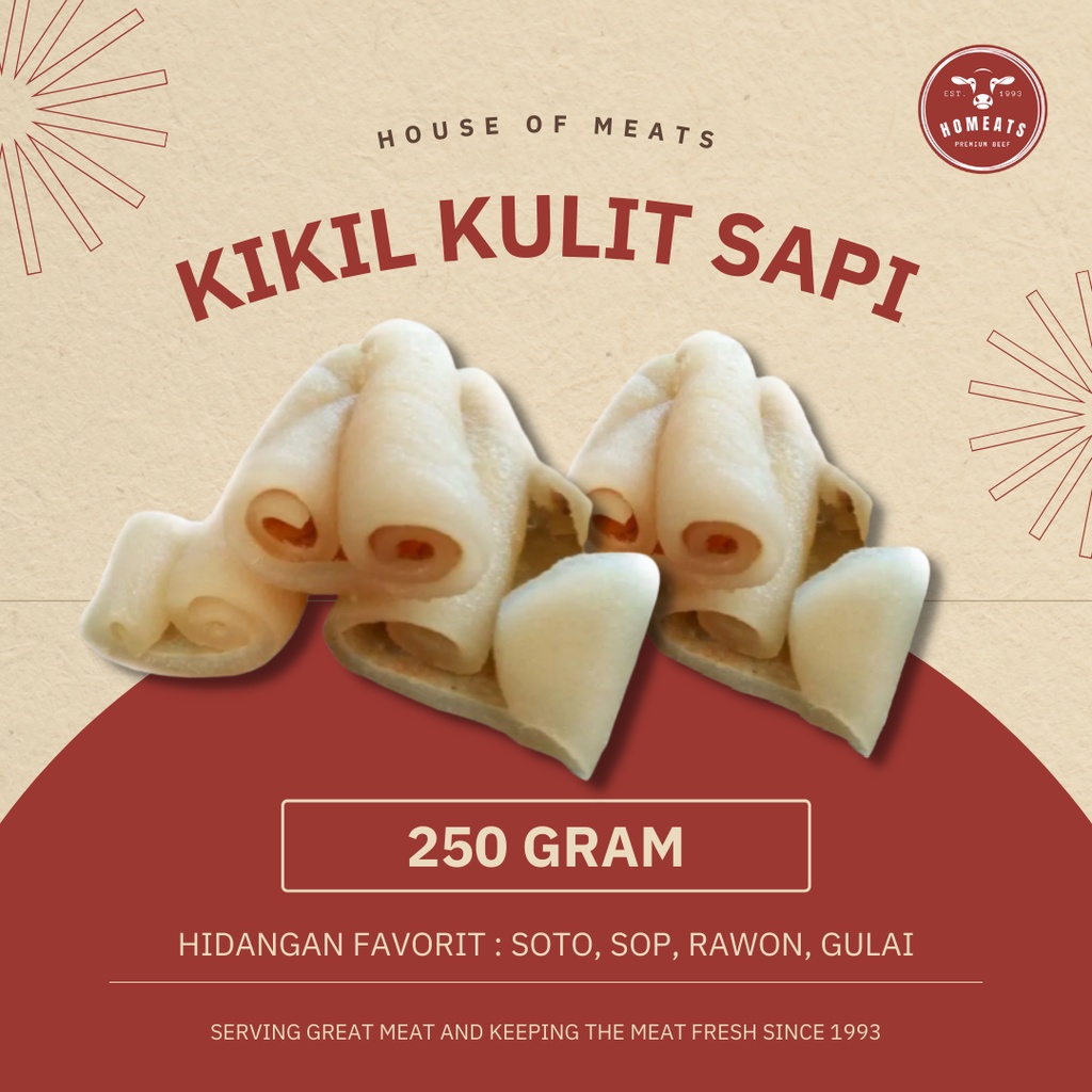 

Kikil Kulit Sapi Lokal Segar 250 Gram