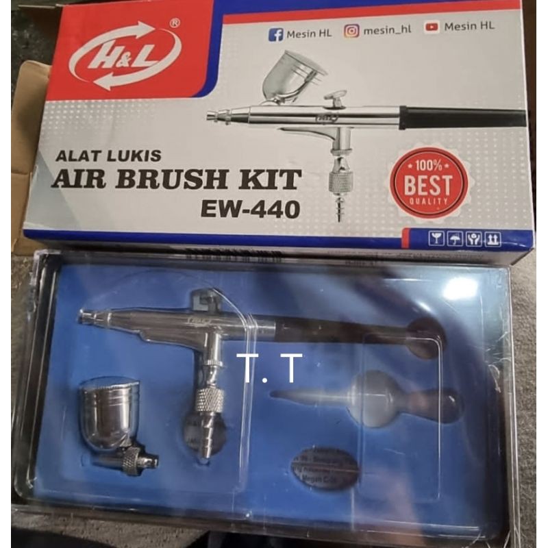 

HL Air Brush Kit/ Pen Brush Spray Gun Lukis Ew-440