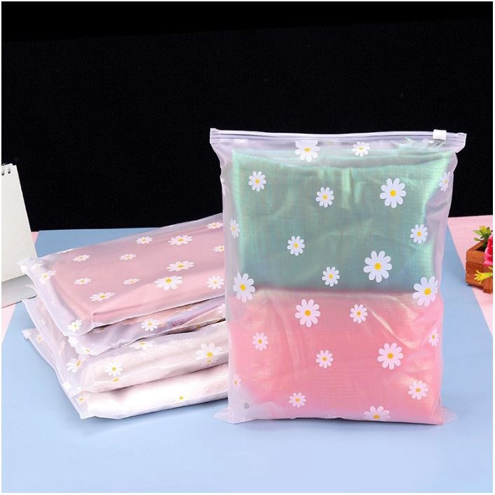 (SKR) ZIPPER STORAGE BAG BUNGA Flower Kantong Serbaguna untuk Travel Pouch Kosmetik