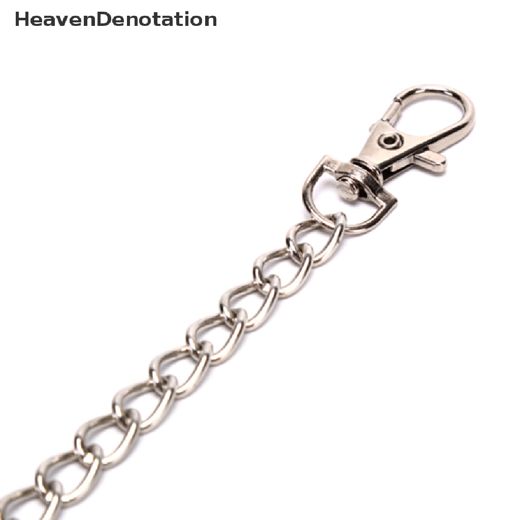 [HeavenDenotation] 20cm Long Metal Wallet Chain Belt Rock Hipster Pant Jean Keychains Big Ring Punk