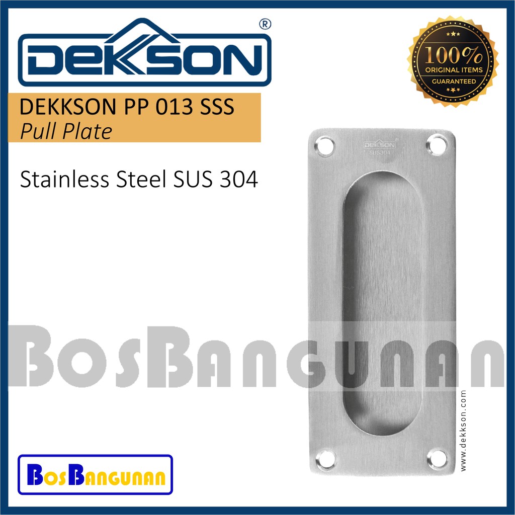 Handle Pintu Sliding DEKKSON PP 013 SS Stainless / Pull Plate DEKKSON