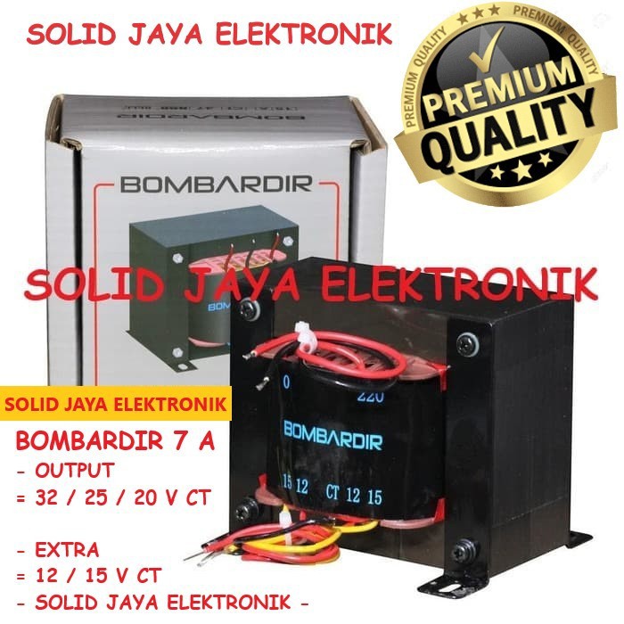 TRAFO 7A 32V 25V 20V CT MURNI TRAVO KOTAK BOMBARDIR EL 7 A 35 25 20 V AMPER 47 VOLT BELL BGR ASLI