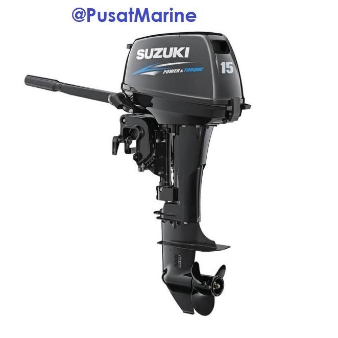 Suzuki 15 Hp / Dt15Al 2 Tak Mesin Tempel Outboard Engine Kapal Perahu