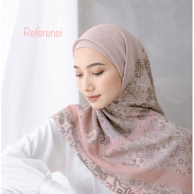 HIJAB segiempat voal motif Bohemian series Series Best seller