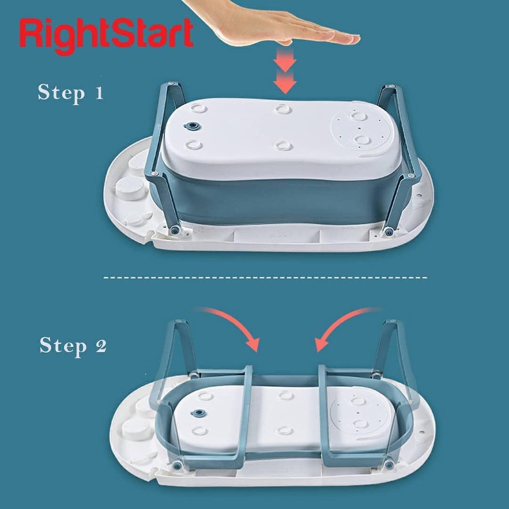 RIGHT START JUMBO WHALE FOLDING BATH TUB