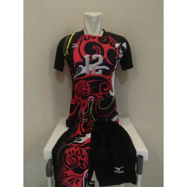 setelan jersey printing voli / mizuno / putri