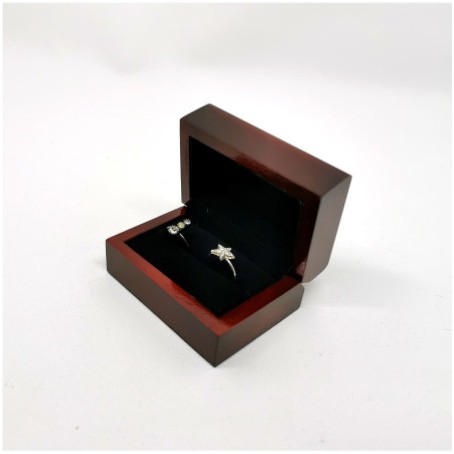 Kotak Perhiasan Kayu Mewah / Jewelry Box / Cincin Kawin, Liontin, Anting, Kalung Koye Tempat Jewelry Murah Cocok Untuk Gift / Hadiah, Lamaran, Mahar Pernikahan, Hantaran Tunangan, Seserahan Pernikahan