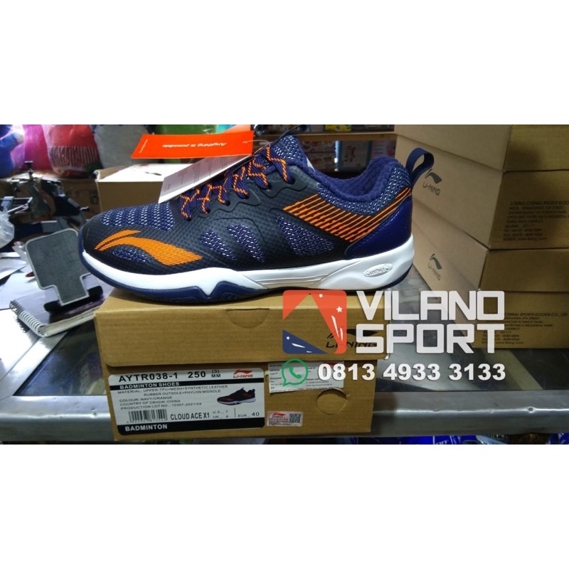 SEPATU BADMINTON LINING CLOUD ACE X1