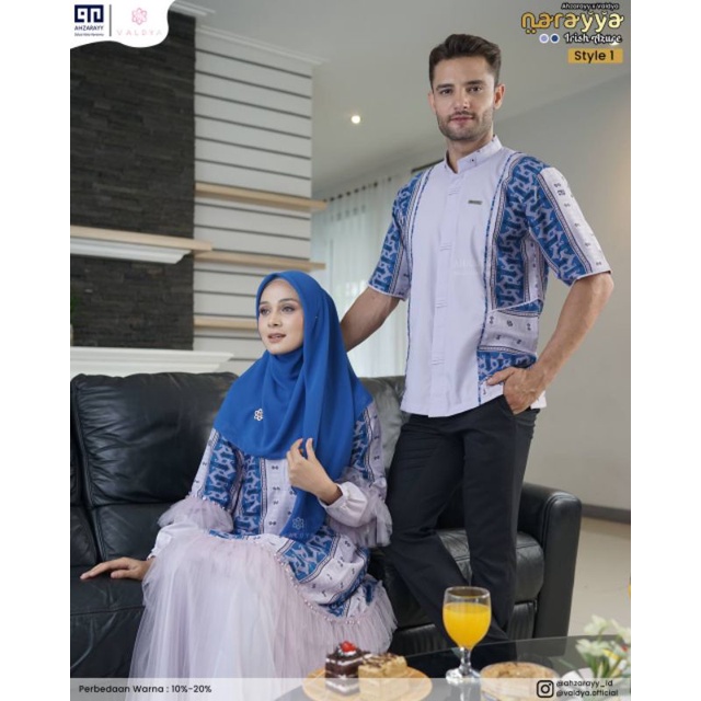 NARAYYA FAMILY SET BY AHZARAYY VALDYA IRISH AZURE