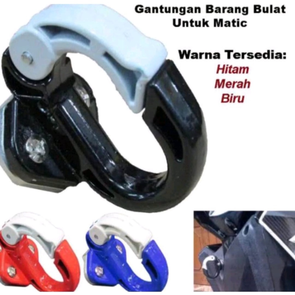 Gantungan matic bulat/gantungan matic Q plastik universal