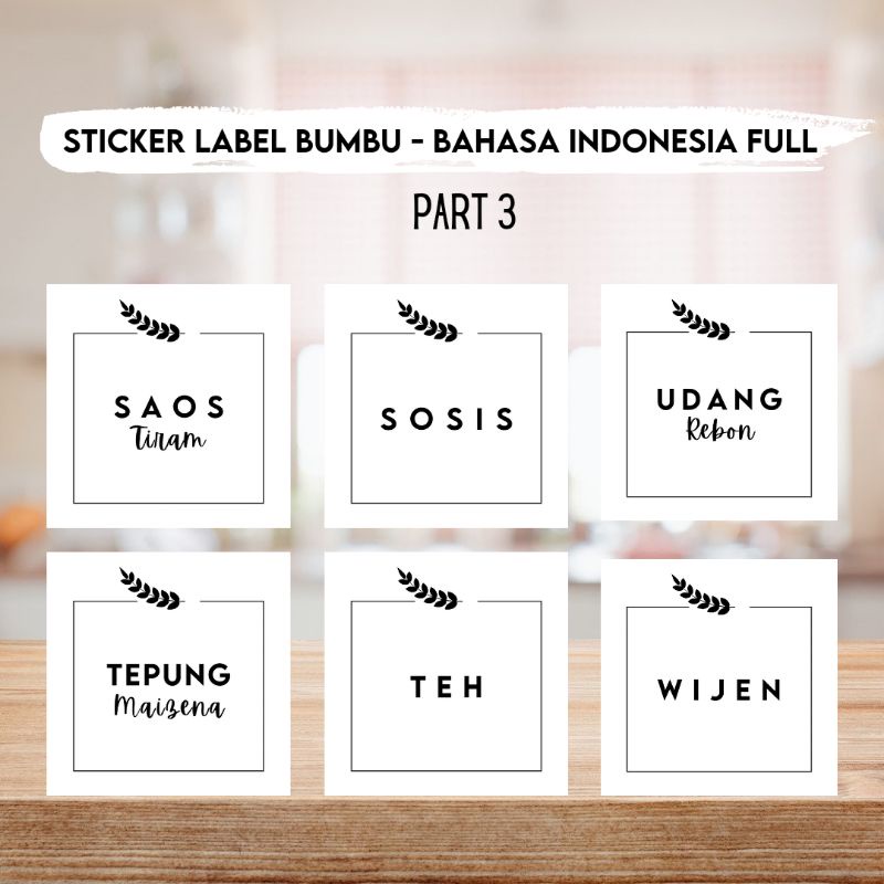 

Sticker Label Bumbu Aesthetic Kekinian Meal Preparation Indo Part 3