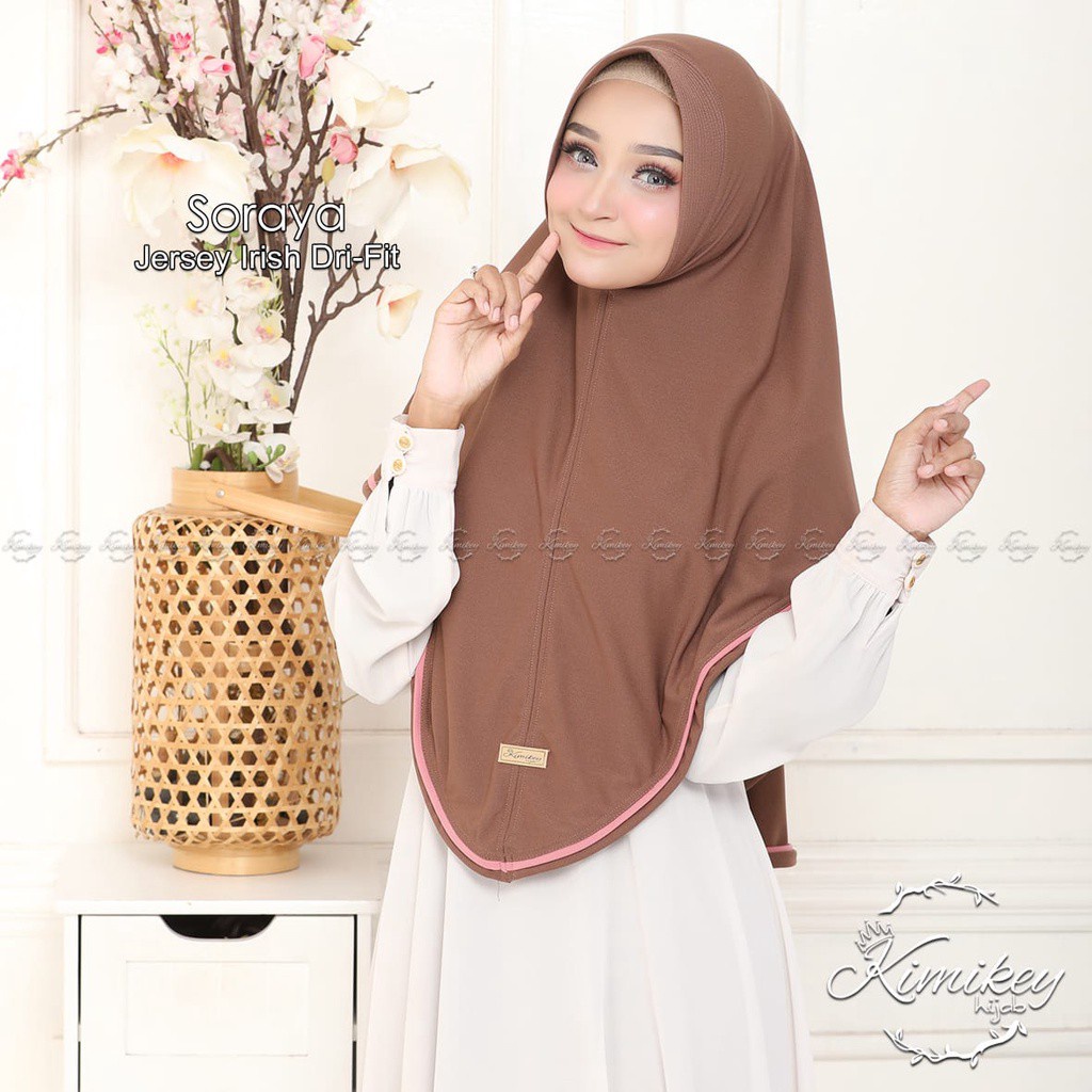 Jilbab Instan Pad Soraya By Kimikey-1